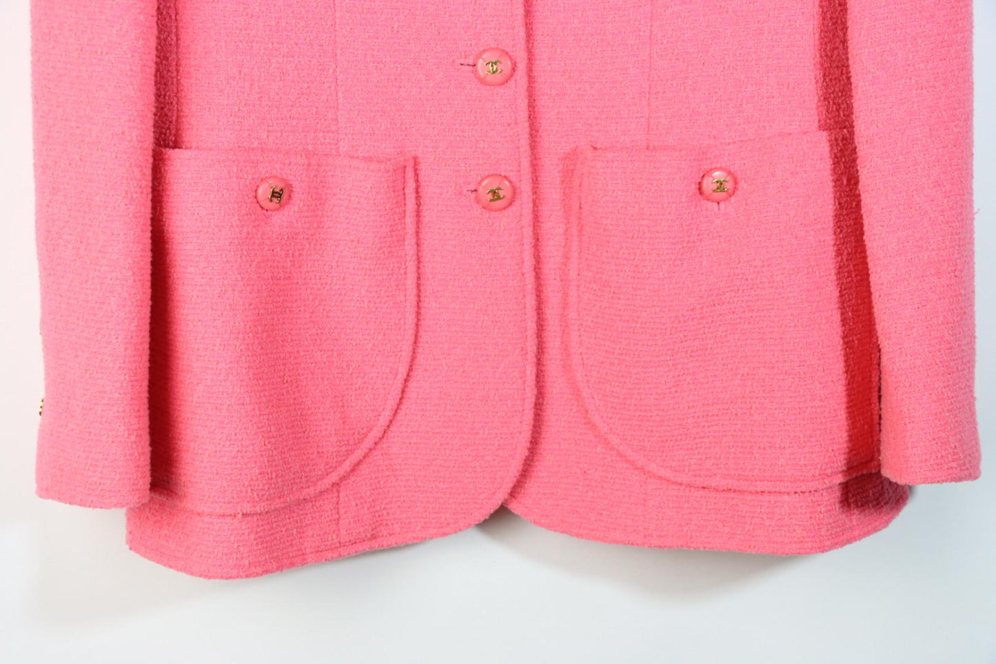 Vintage 1995 Chanel Pink Wool Jacket