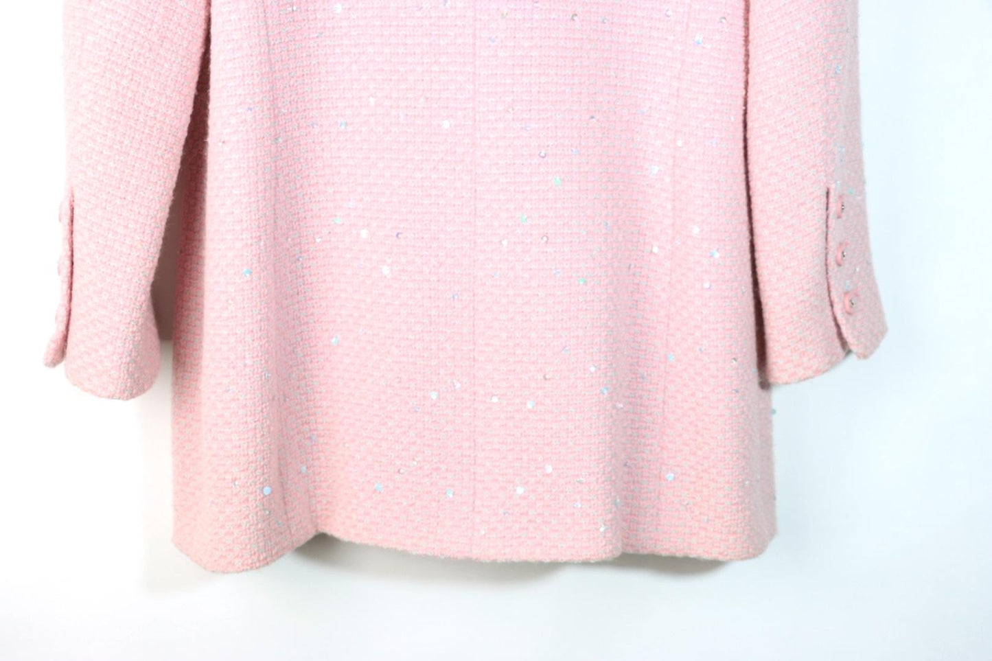 Vintage 1996 Chanel Pink Wool Long Jacket