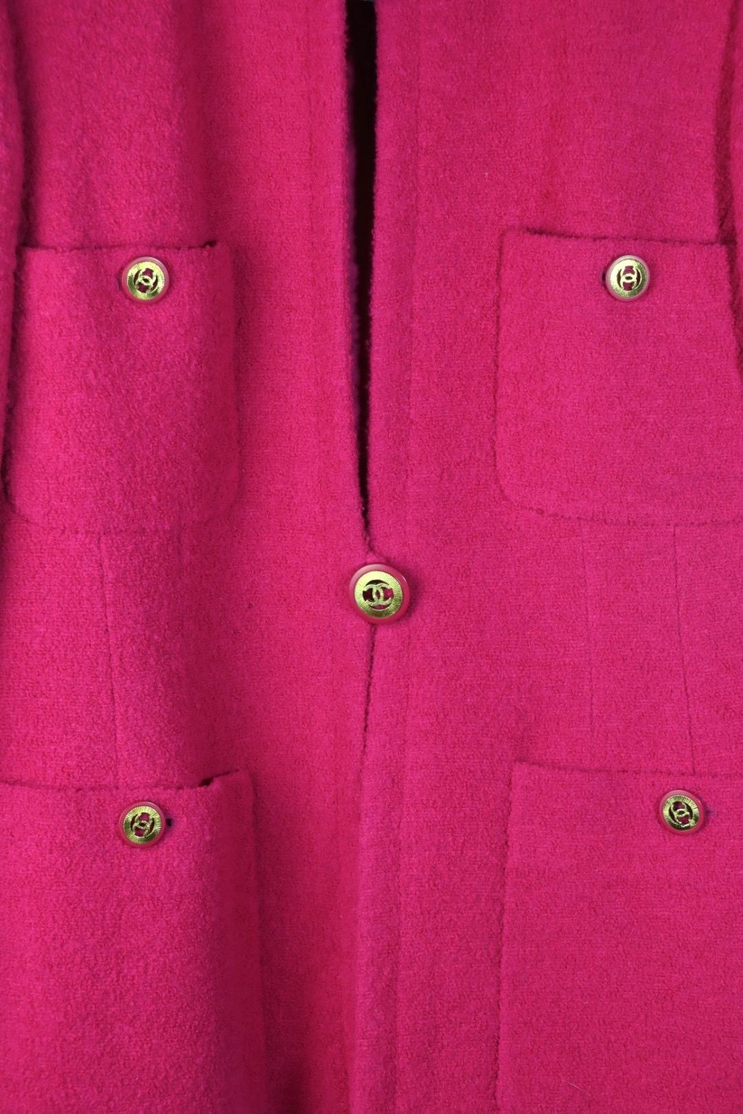 Vintage 1996 Chanel Pink Wool Jacket