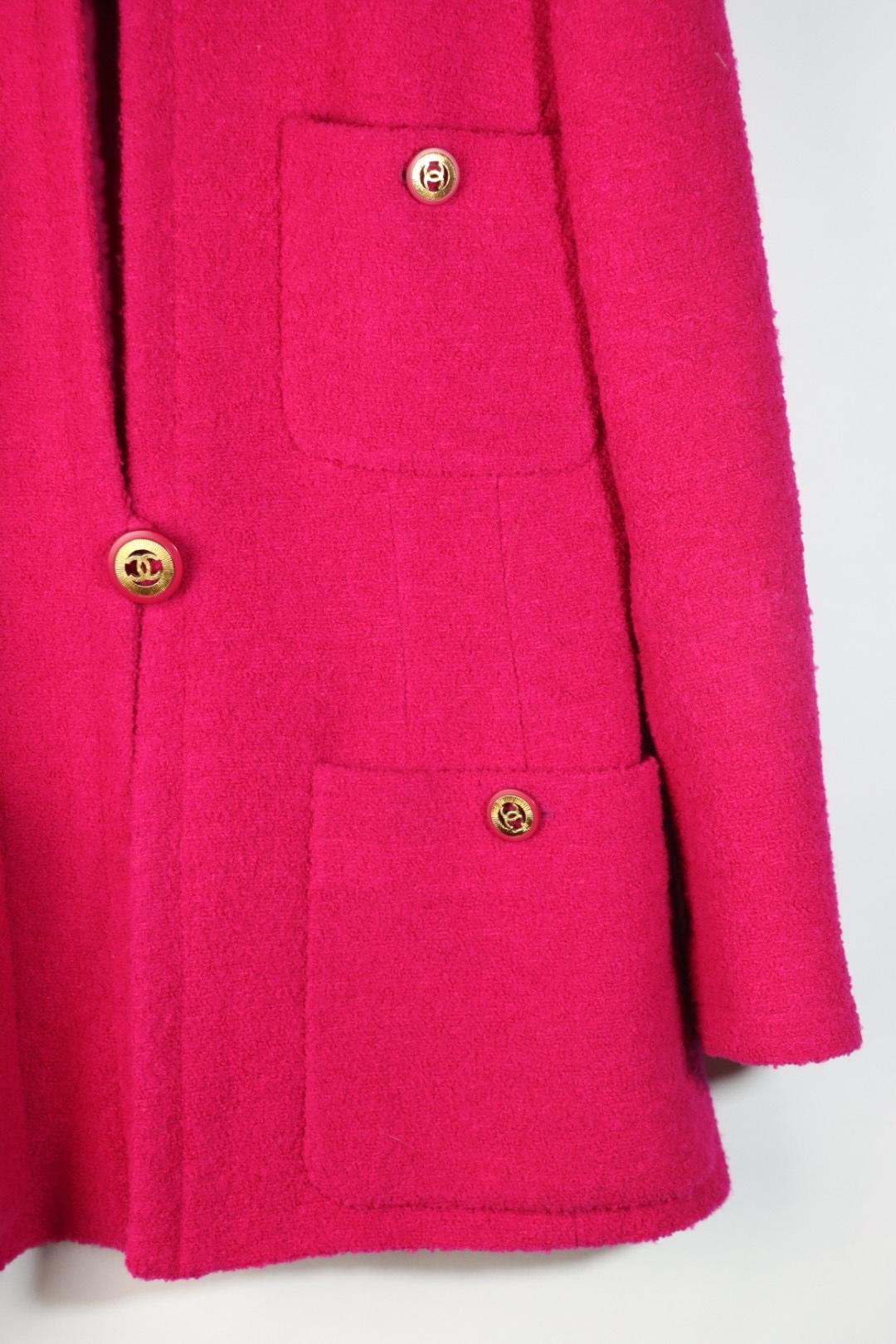 Vintage 1996 Chanel Pink Wool Jacket