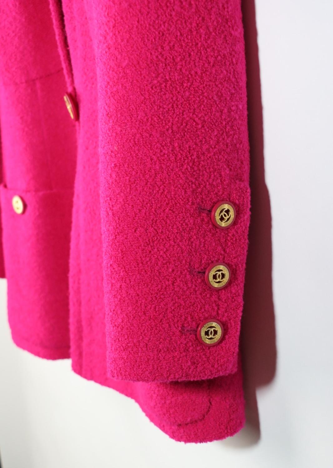 Vintage 1996 Chanel Pink Wool Jacket