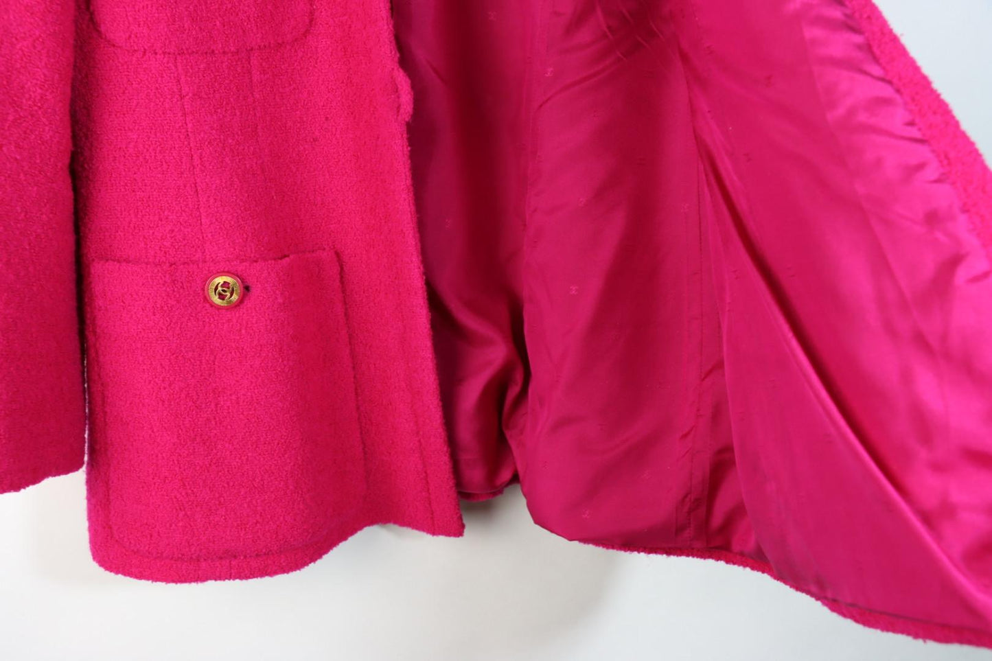 Vintage 1996 Chanel Pink Wool Jacket