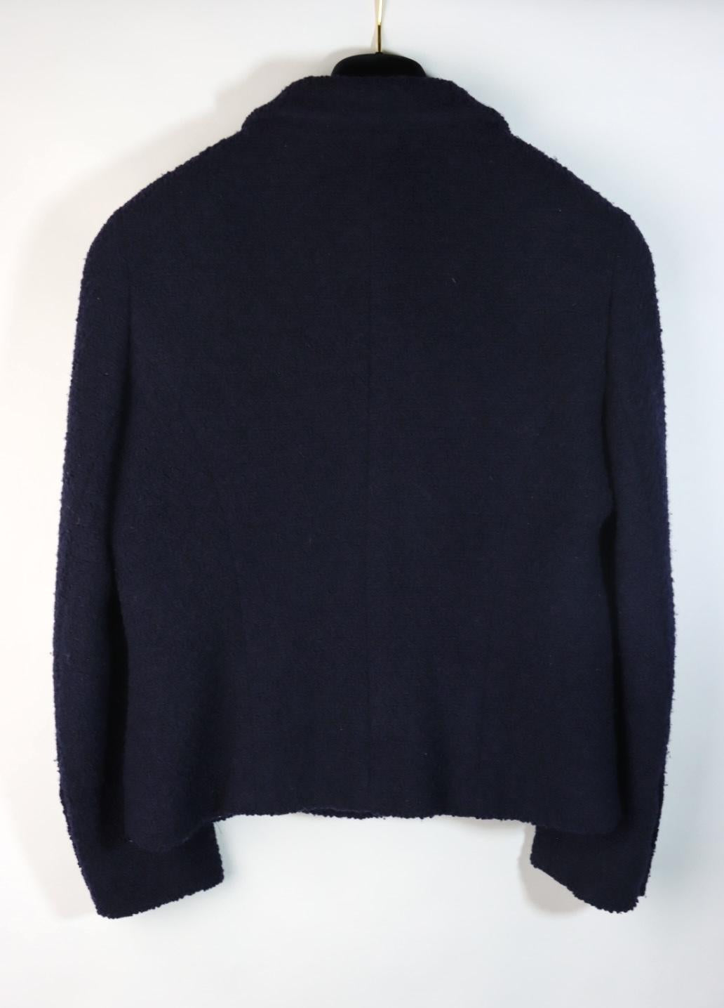 Vintage 1994 Chanel Boutique Navy Two-Piece Skirt Suit