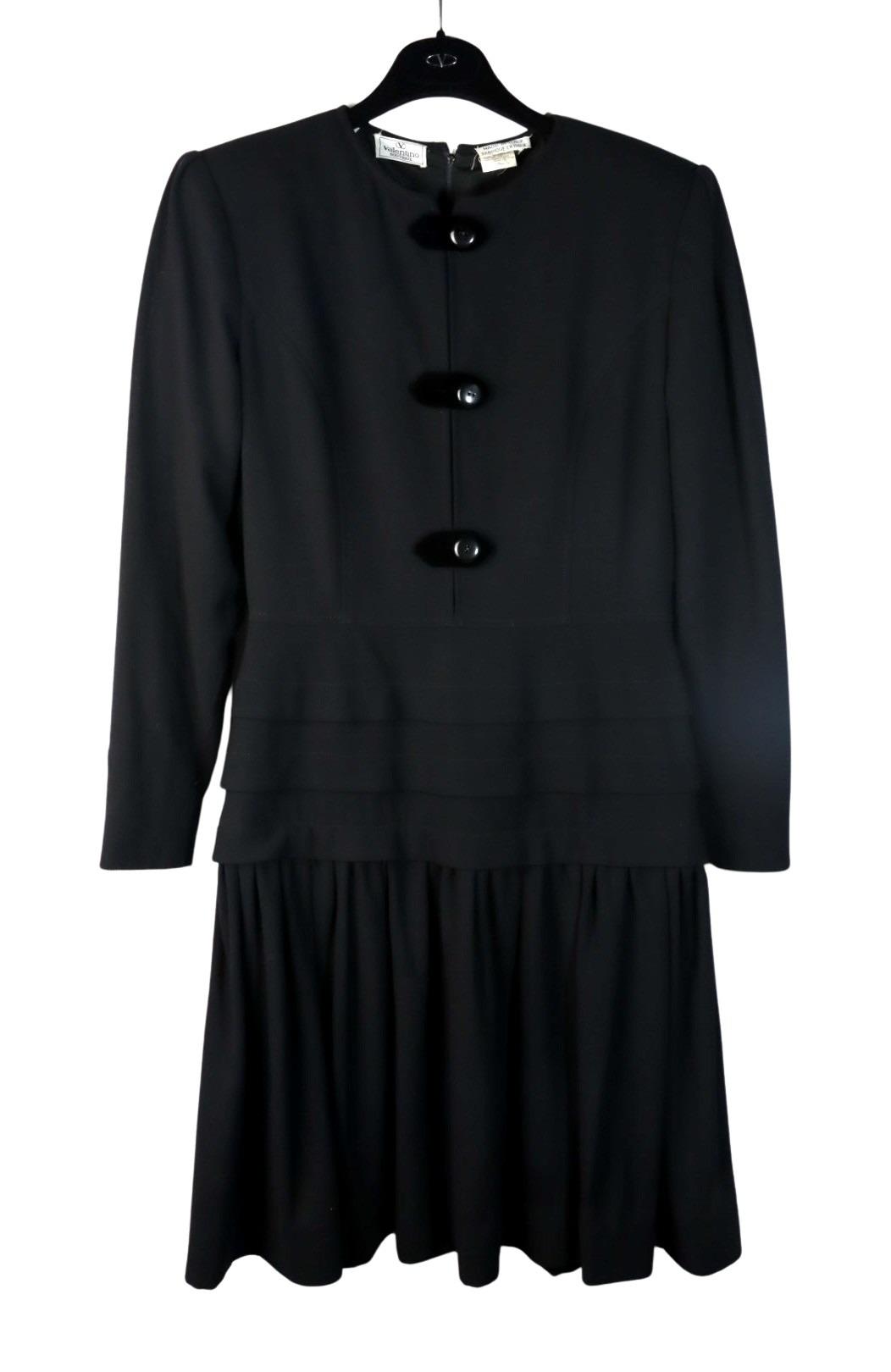Vintage Valentino Black Dress Suit