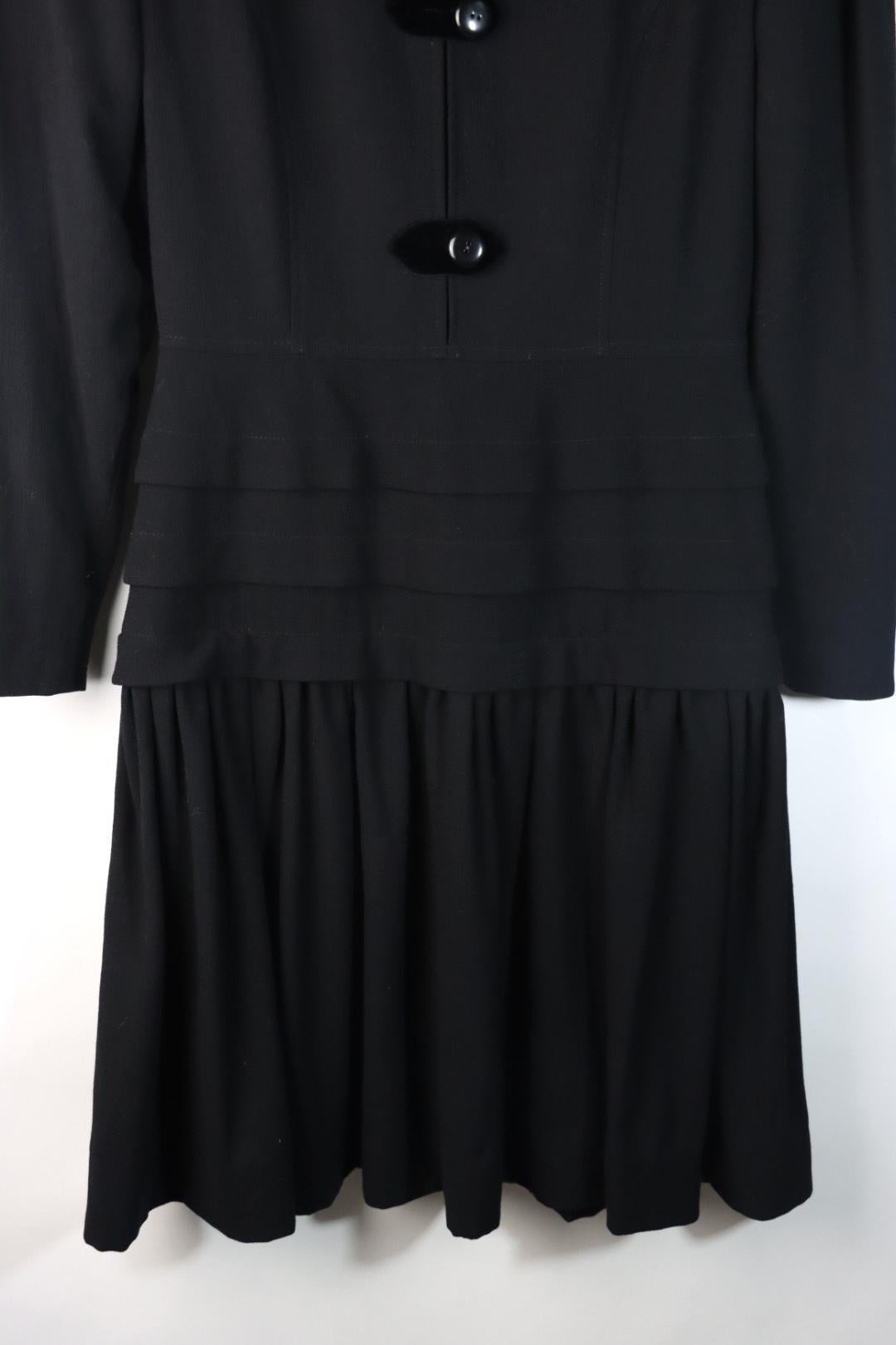 Vintage Valentino Black Dress Suit