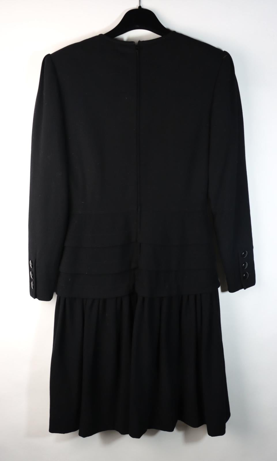 Vintage Valentino Black Dress Suit