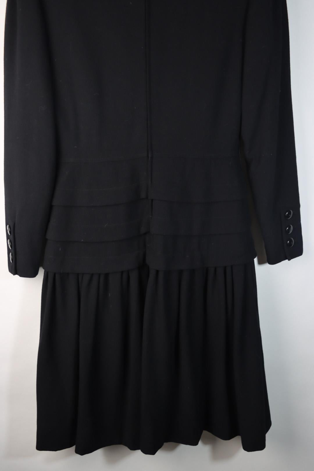 Vintage Valentino Black Dress Suit
