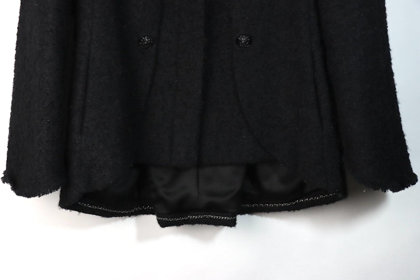 Vintage Chanel Black Tweed Jacket