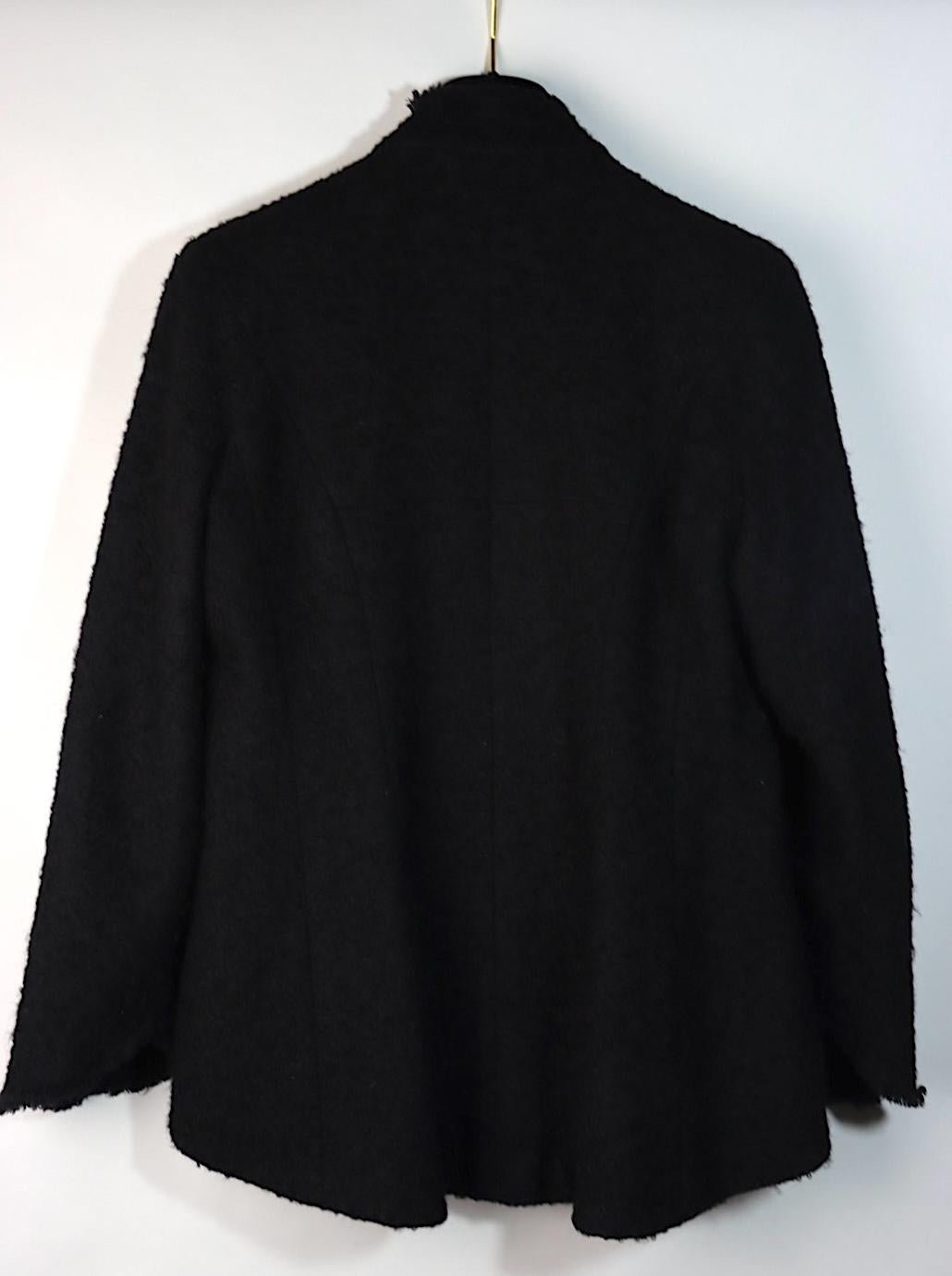Vintage Chanel Black Tweed Jacket