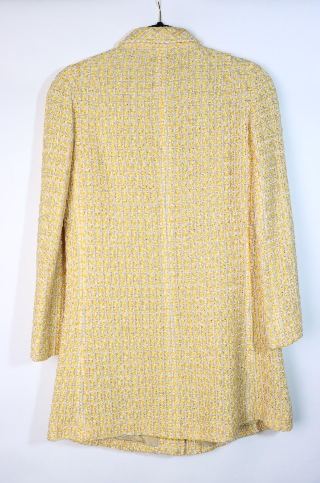 Vintage Dolce & Gabbana Yellow Tweed Embellished Jacket