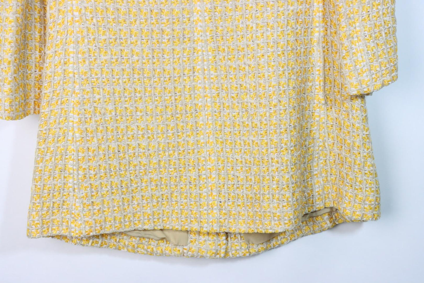 Vintage Dolce & Gabbana Yellow Tweed Embellished Jacket