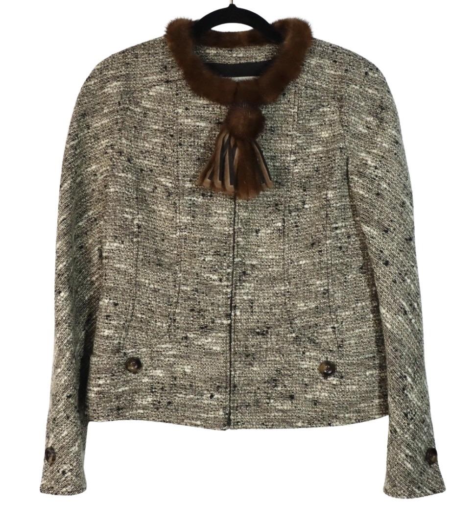 Vintage Valentino Fur Collar Jacket