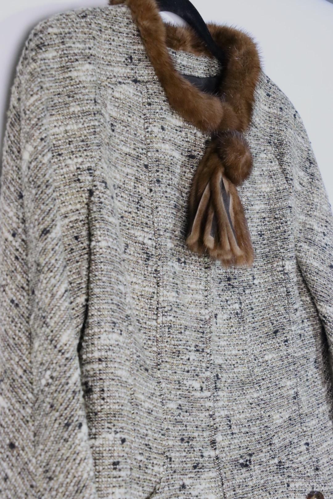 Vintage Valentino Fur Collar Jacket