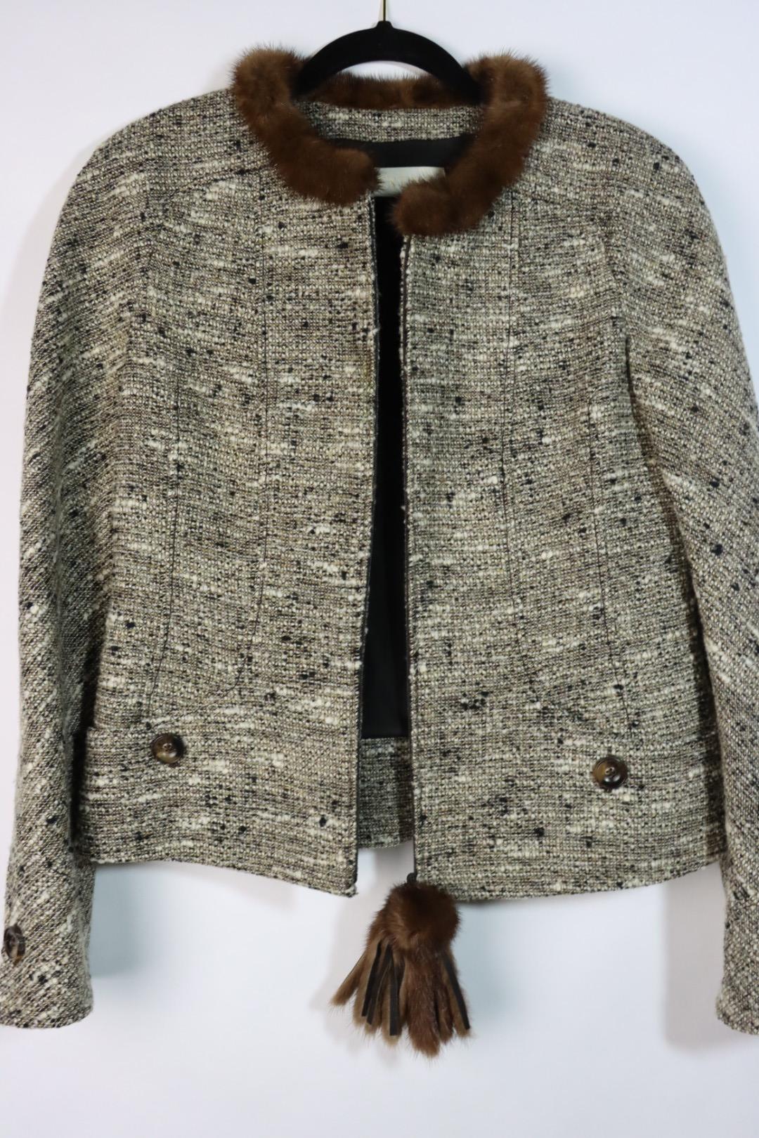 Vintage Valentino Fur Collar Jacket