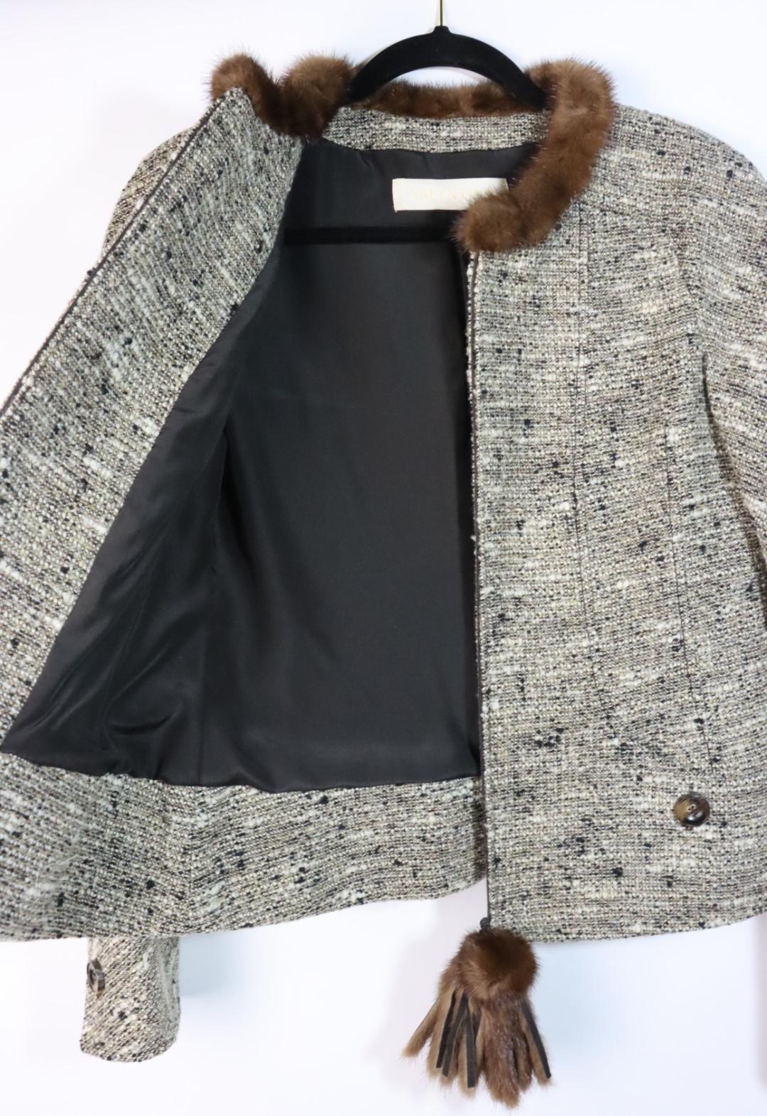 Vintage Valentino Fur Collar Jacket