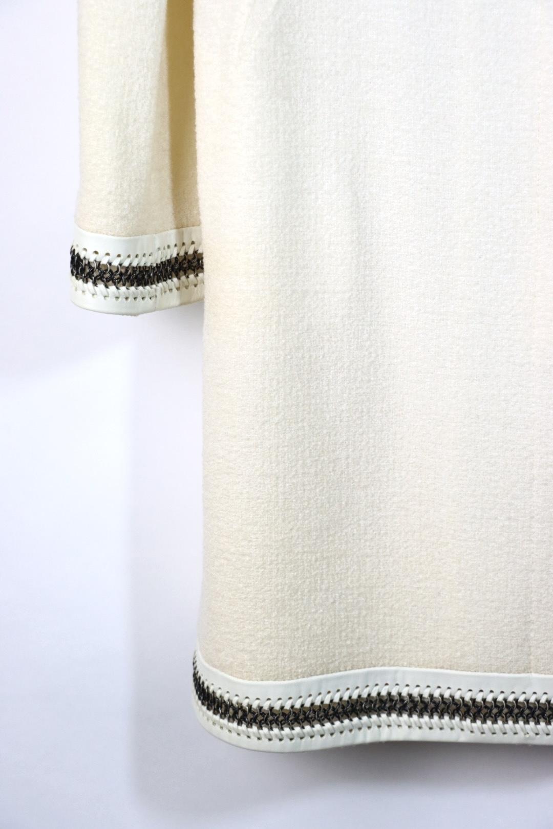 Vintage Dior Lace Flower White Jacket & Skirt Suit