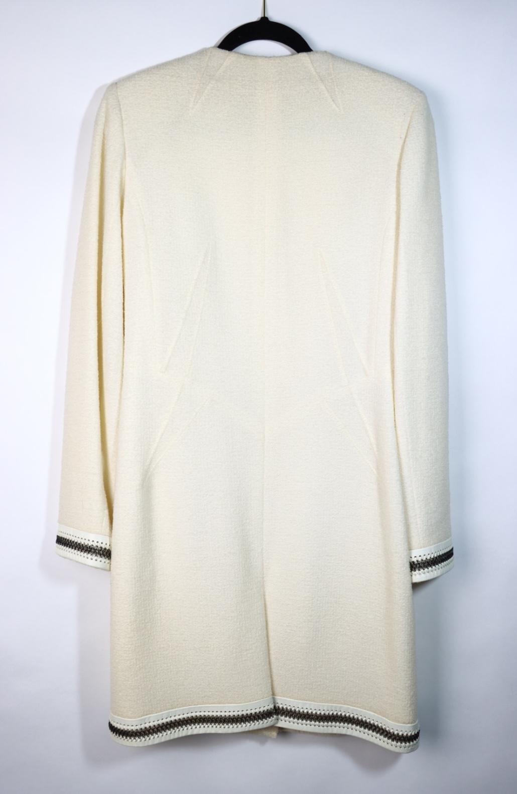 Vintage Dior Lace Flower White Jacket & Skirt Suit