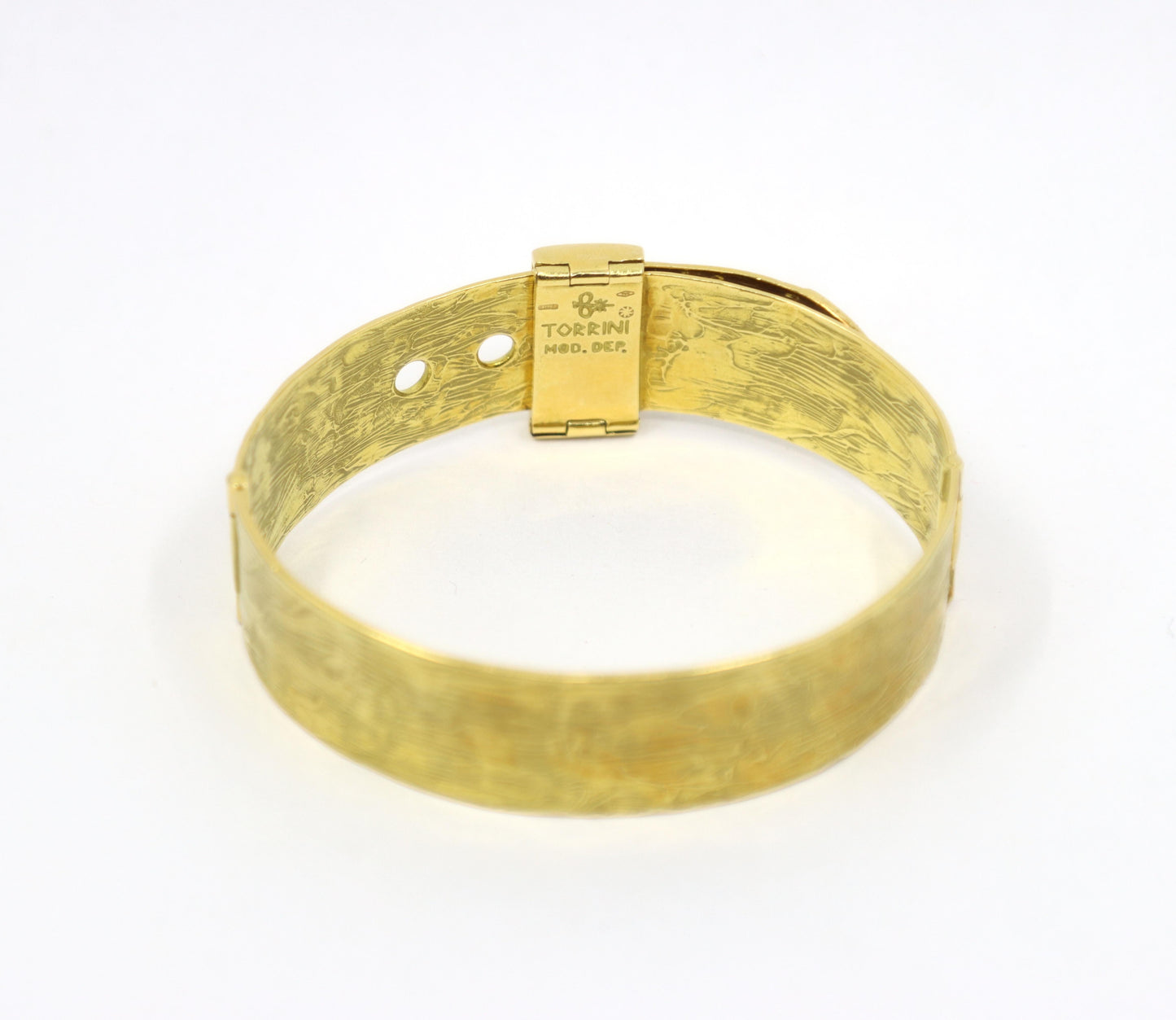 Zero by Torrini 18K Gold & Diamond Belt Form Bracelet