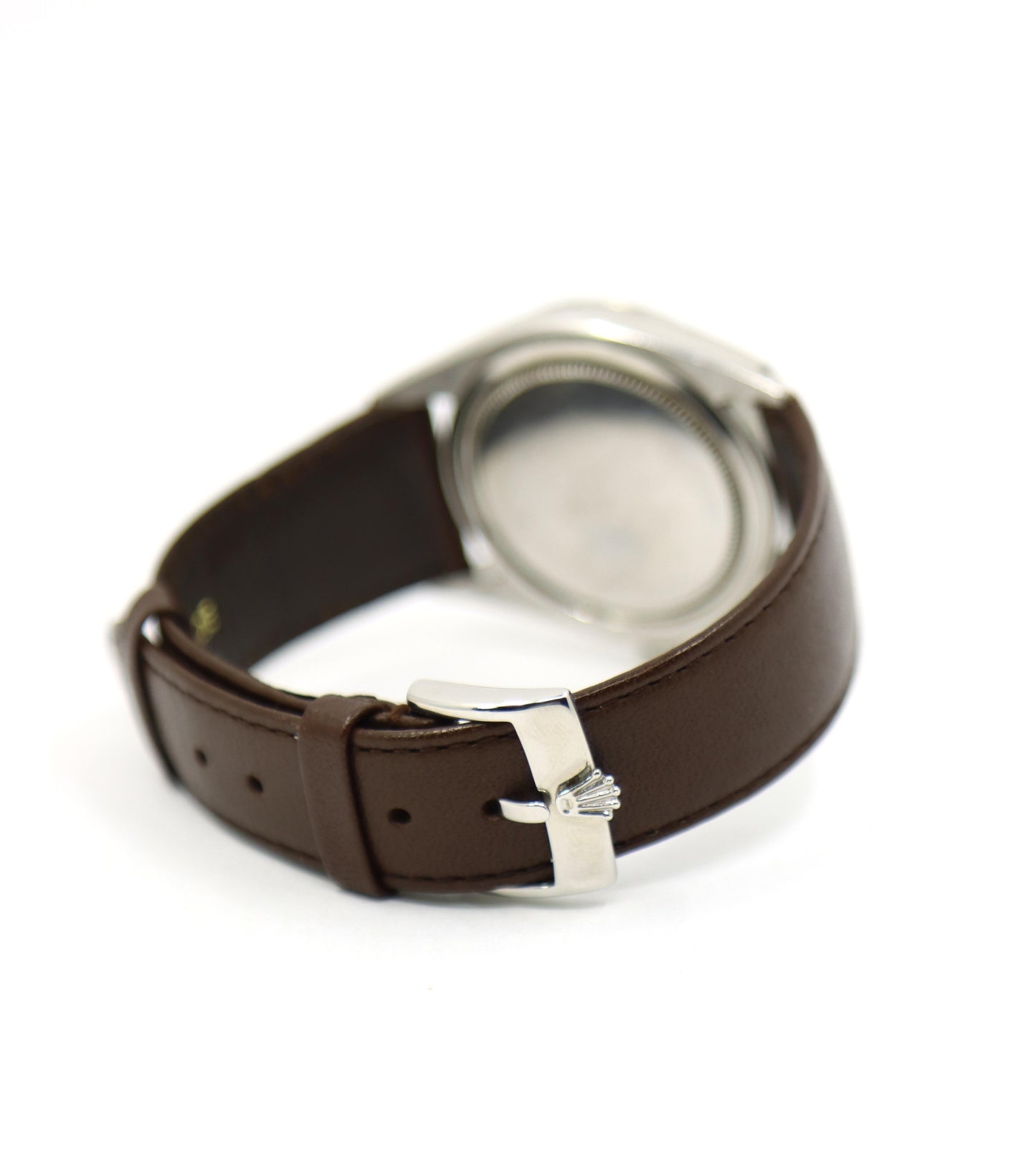 Vintage ROLEX Oysterdate Precision Date Watch with Brown Leather Strap