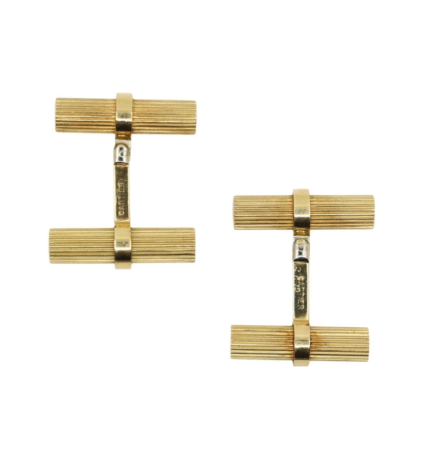 Vintage Cartier 14K Gold Baton Cufflinks