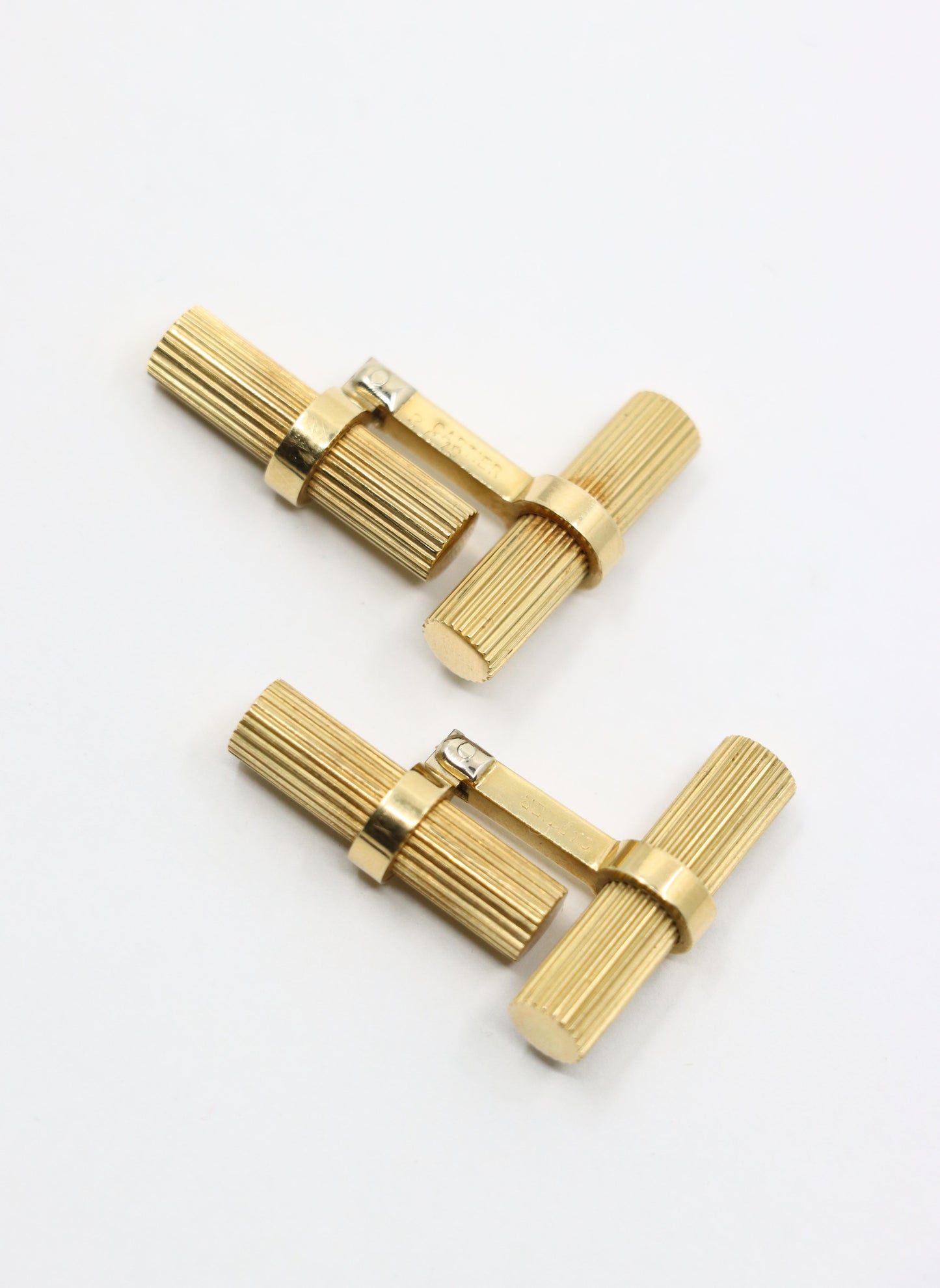 Vintage Cartier 14K Gold Baton Cufflinks