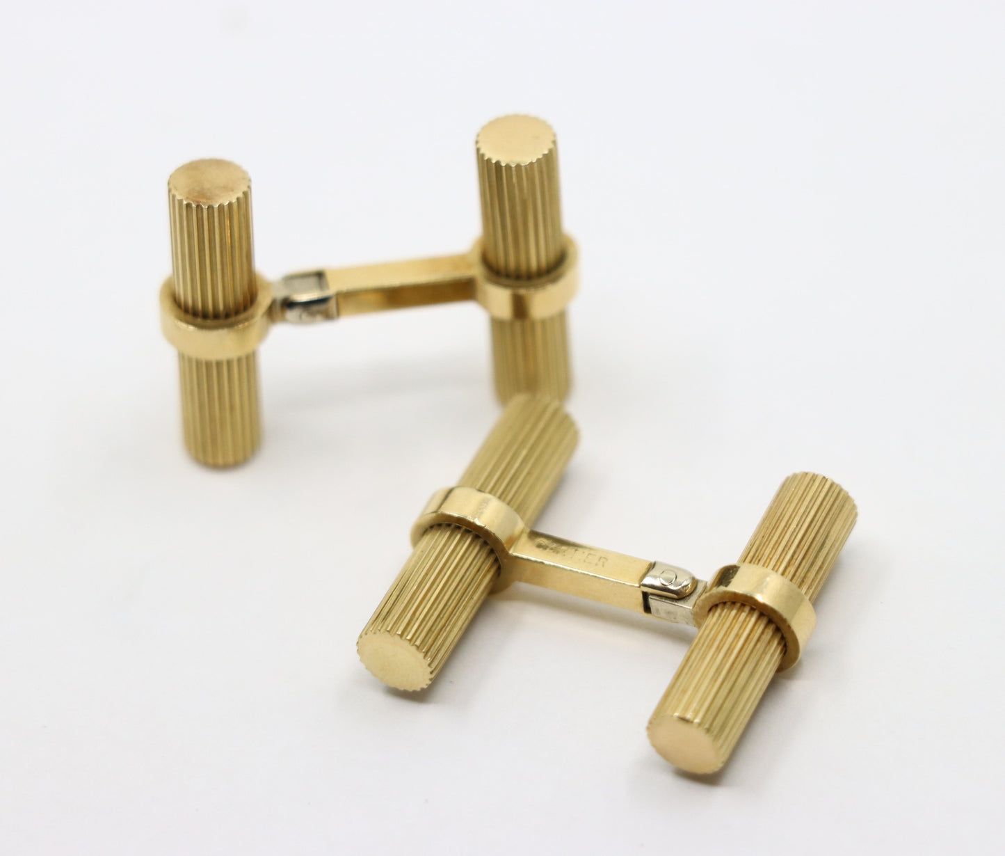 Vintage Cartier 14K Gold Baton Cufflinks