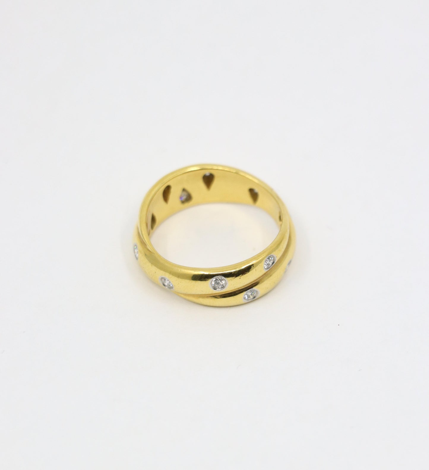 Tiffany & Co. 18K Gold Diamond Melody Ring