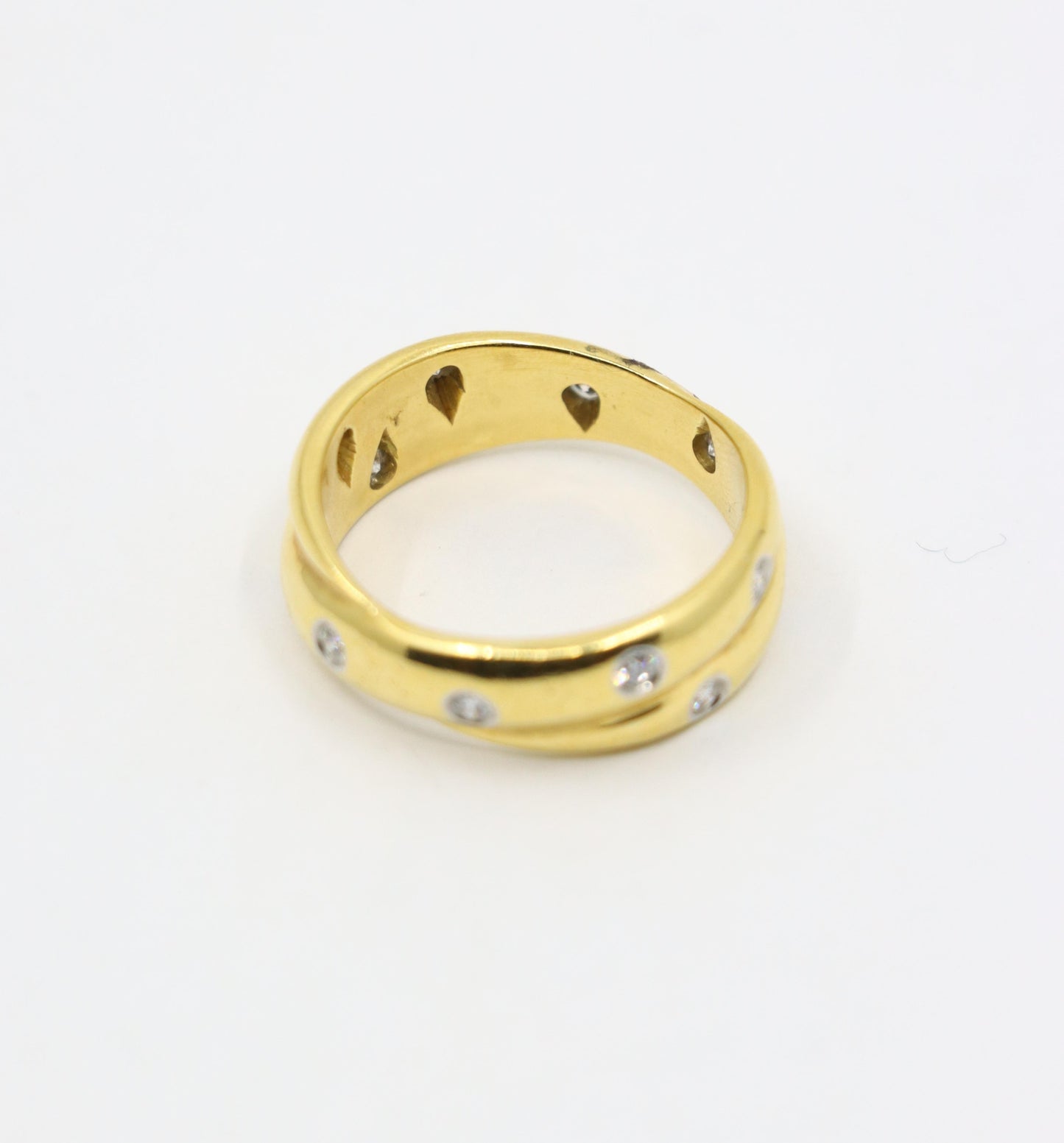 Tiffany & Co. 18K Gold Diamond Melody Ring