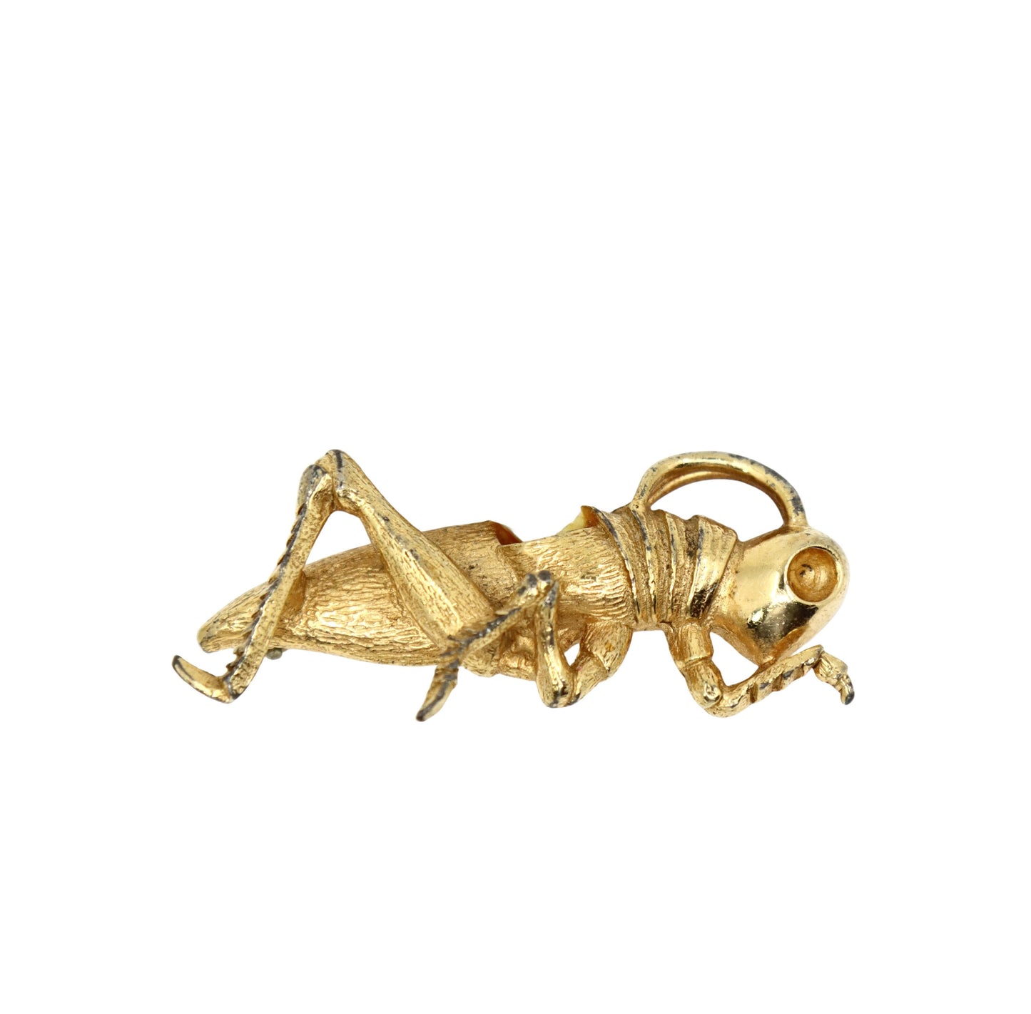 Vintage Boucher Gold Tone Mother of Pearl Dragonfly Brooch