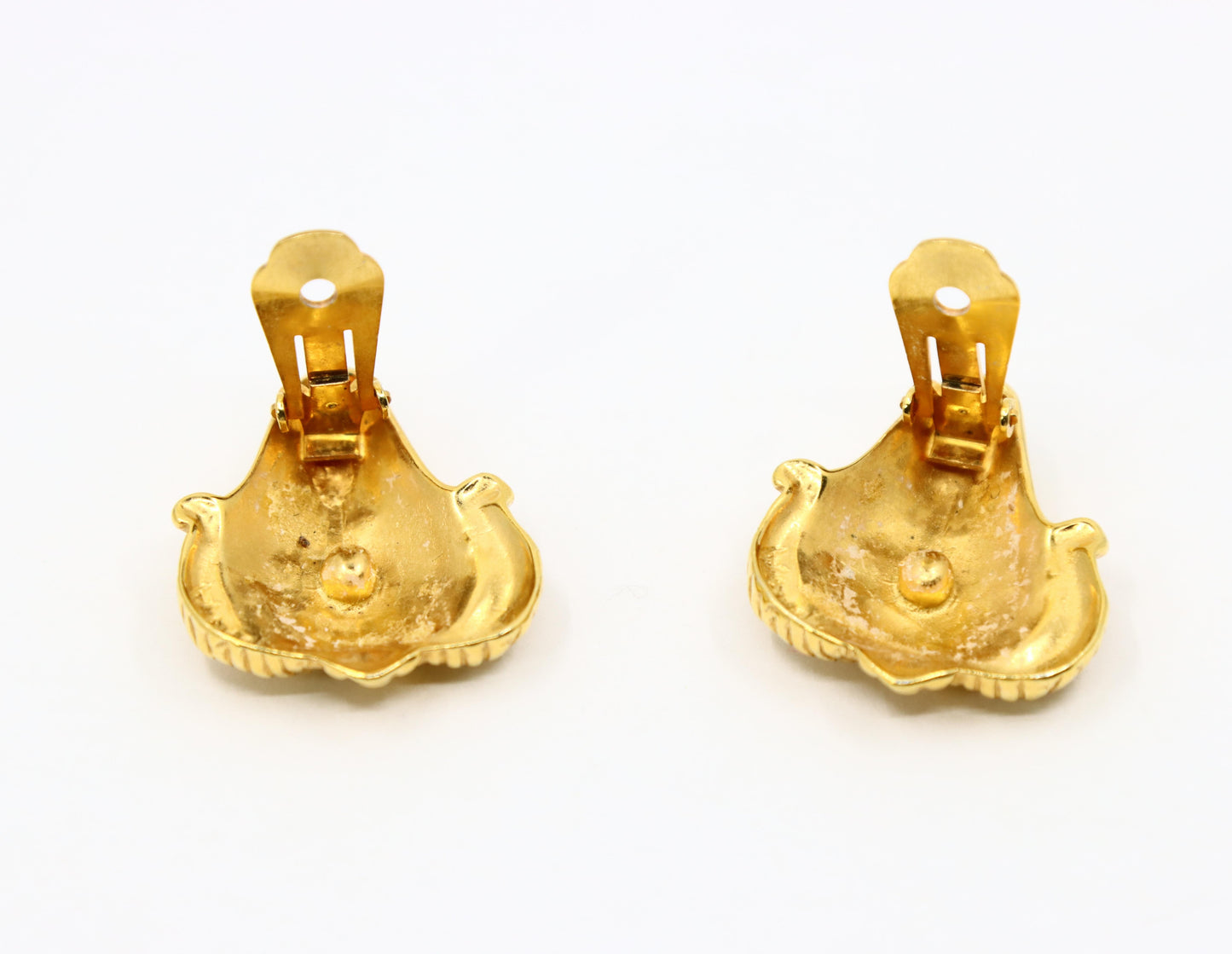 Vintage MMA Gold Tone Goat Earrings