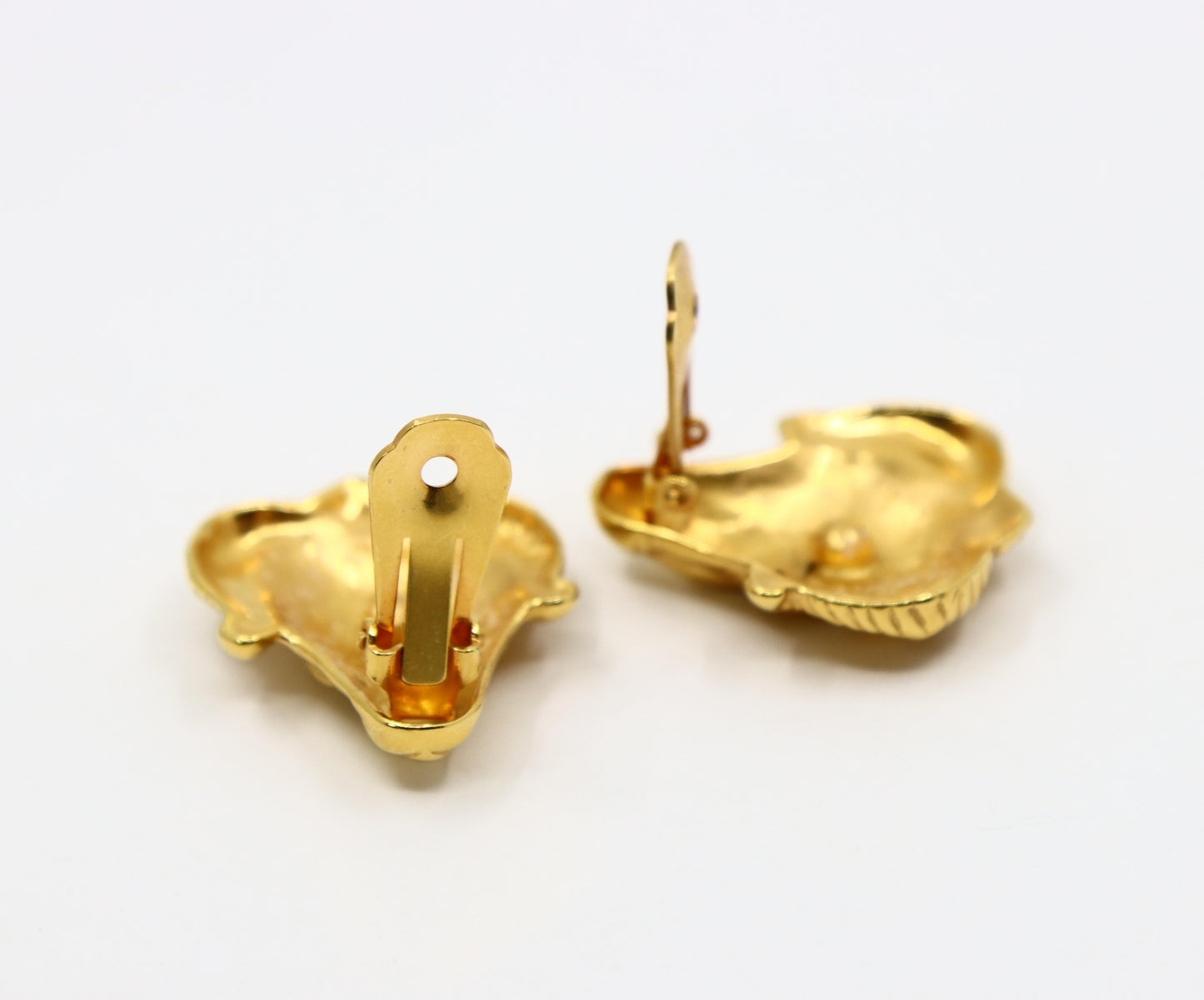 Vintage MMA Gold Tone Goat Earrings