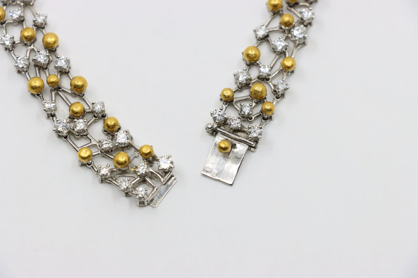Vintage 18K Gold & Platinum Diamond Necklace