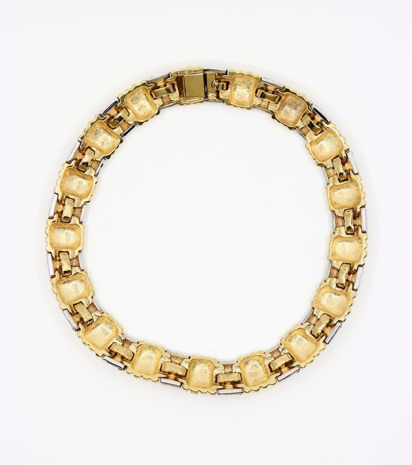 Vintage Ciner Dynasty Style Gold-tone Rhinestone Choker Necklace