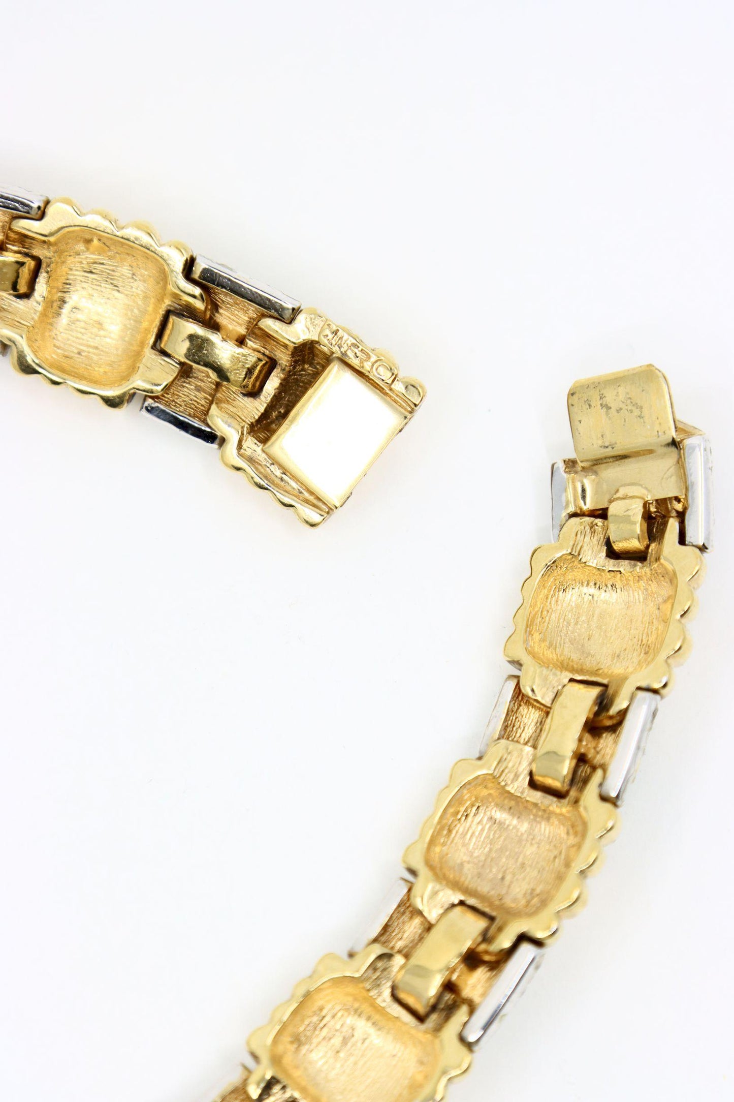 Vintage Ciner Dynasty Style Gold-tone Rhinestone Choker Necklace