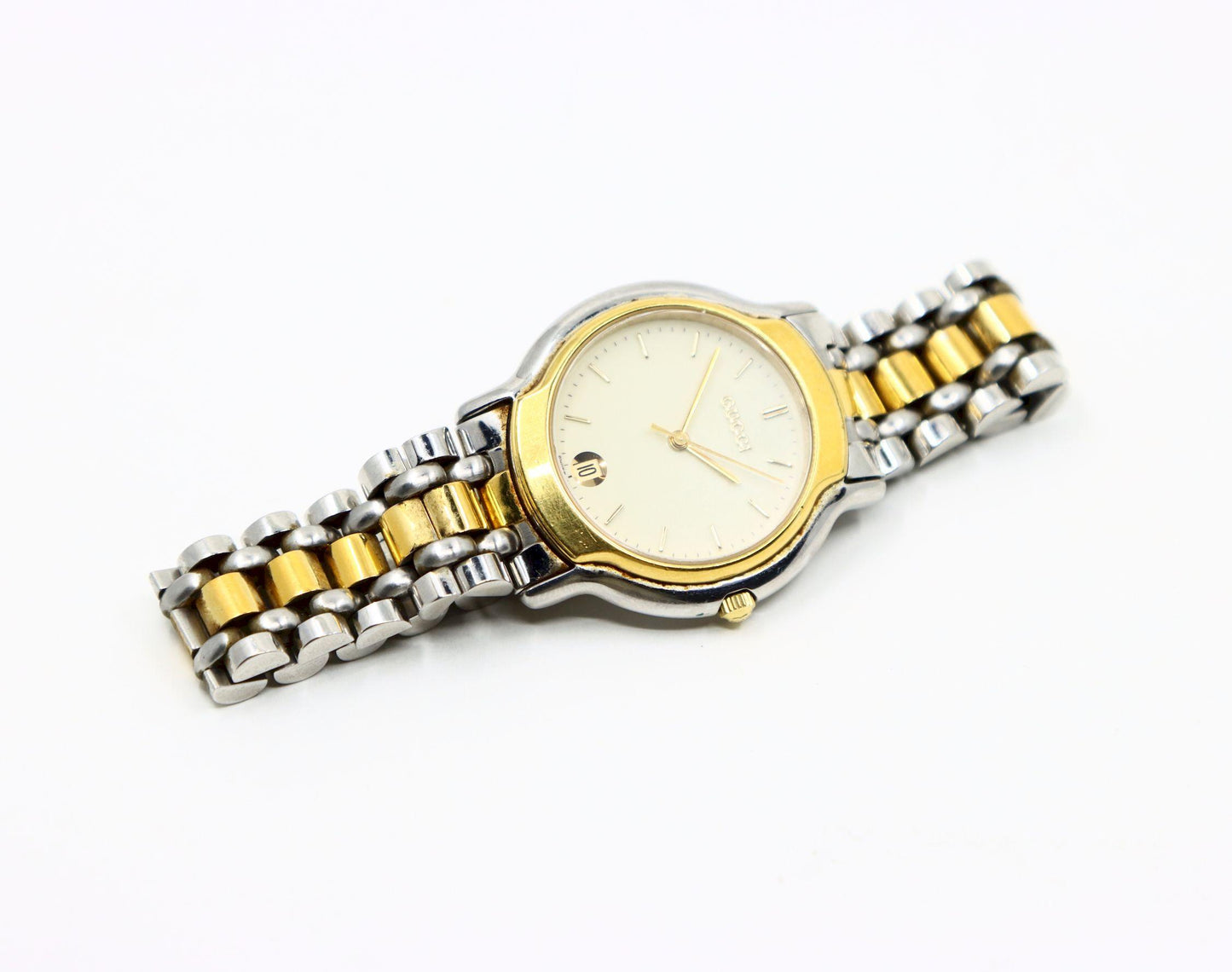 Vintage GUCCI Gold Tone & Steel 8000M Watch