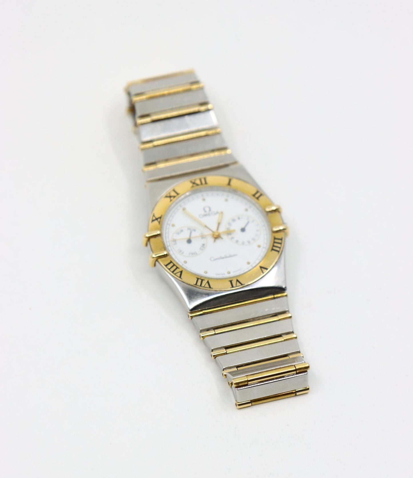 Omega Constellation 18K Gold & Stainless Steel Quartz Watch