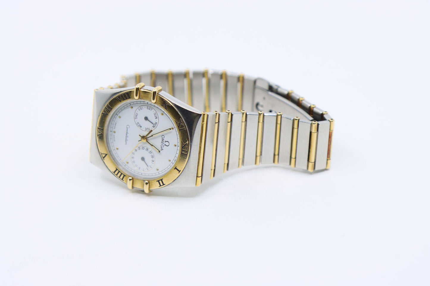 Omega Constellation 18K Gold & Stainless Steel Quartz Watch