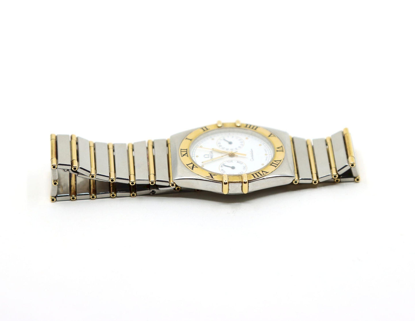 Omega Constellation 18K Gold & Stainless Steel Quartz Watch