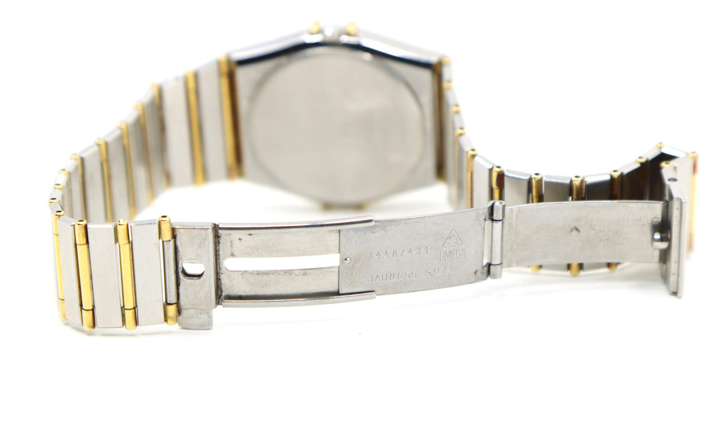 Omega Constellation 18K Gold & Stainless Steel Quartz Watch