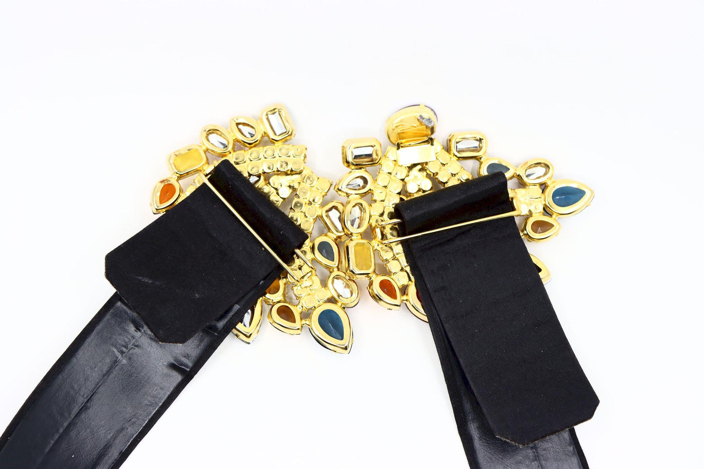 Vintage Crystal Rhinestone Dress Decoration Girdle Runway Fashion Wide Belt