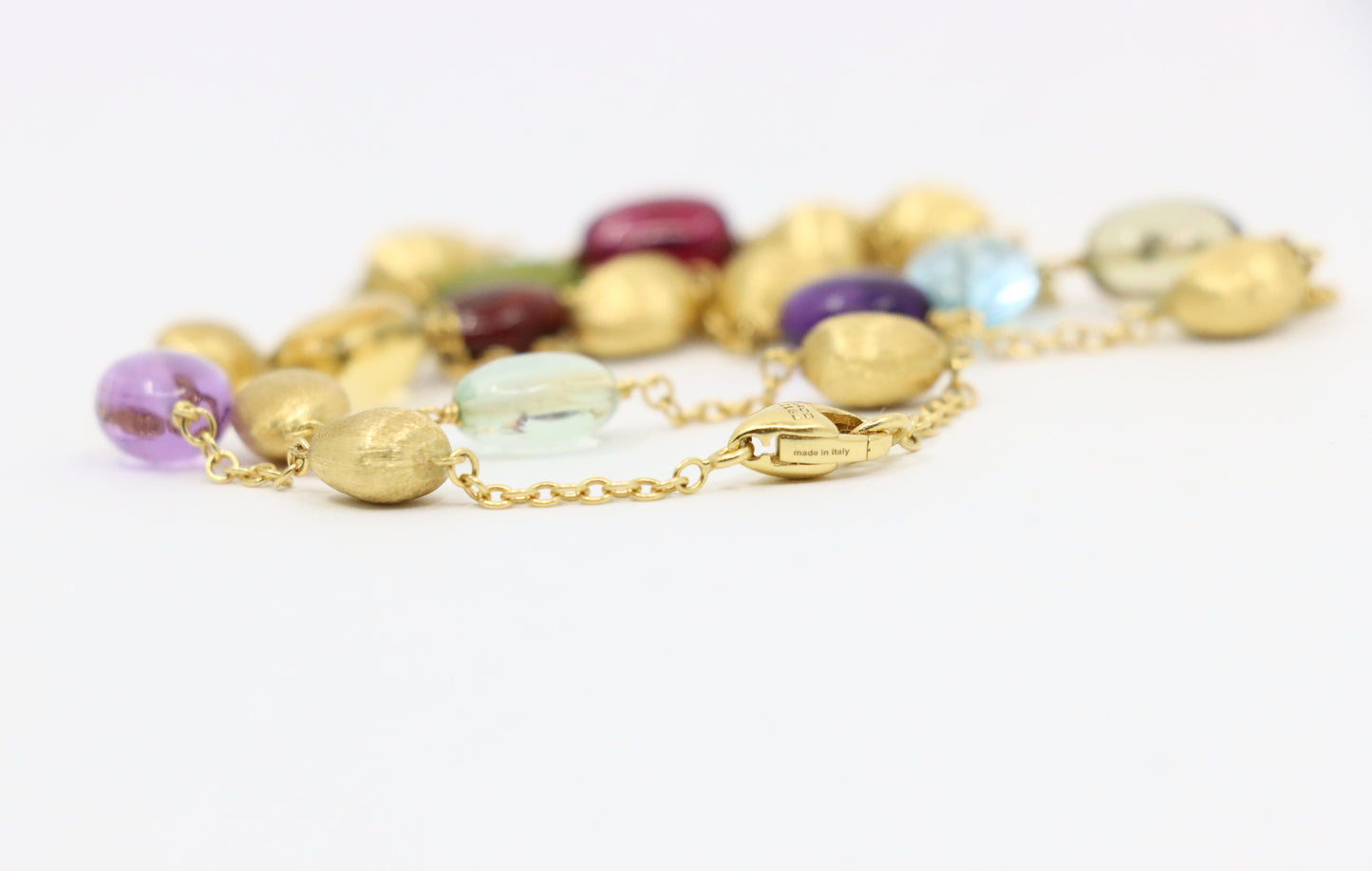 Marco Bicego 18K Gold Multi-Gem Beads Necklace