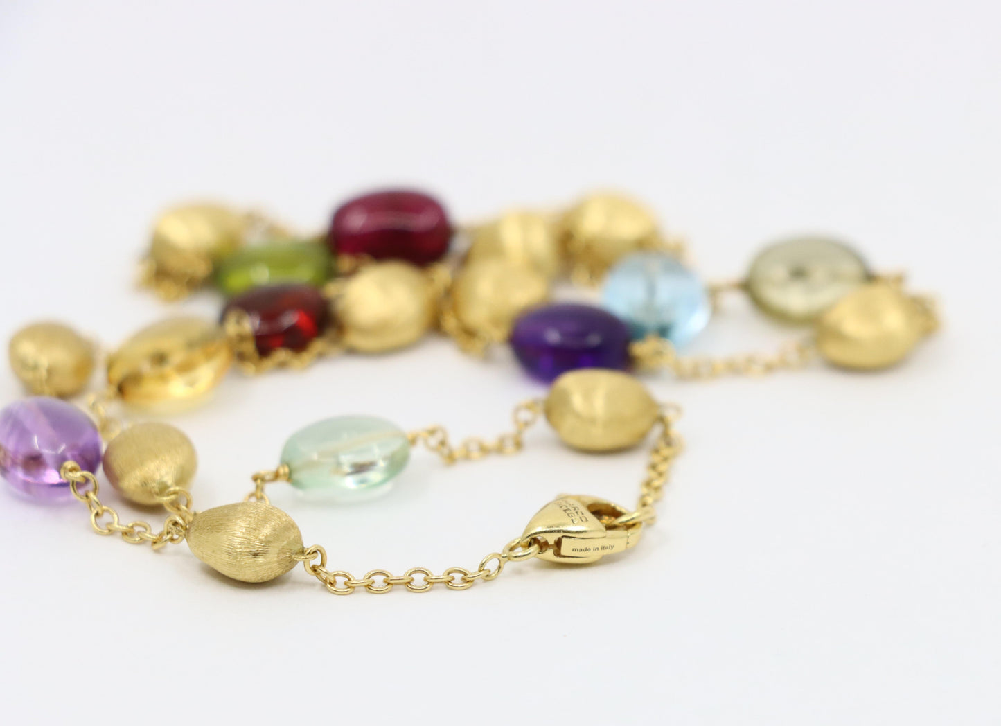 Marco Bicego 18K Gold Multi-Gem Beads Necklace