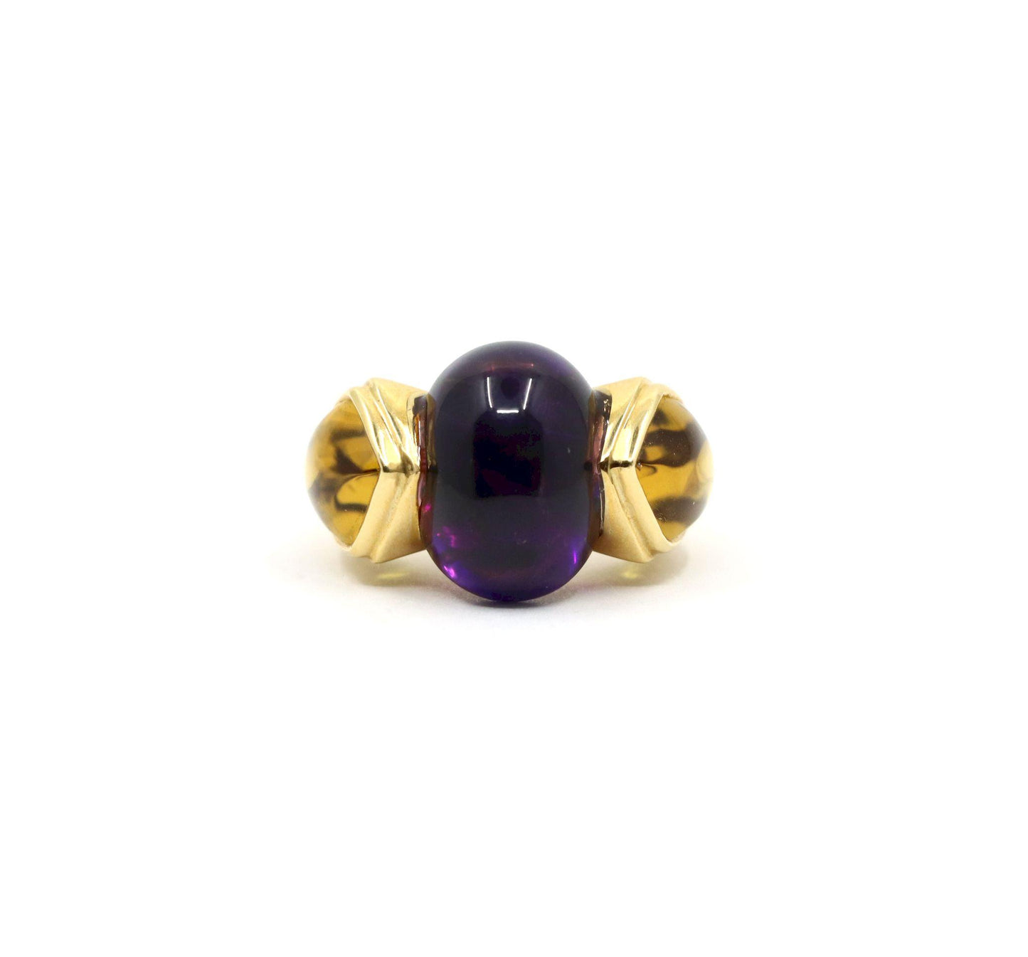 Marina B. 18K Gold Amethyst Citrine Peridot Ring