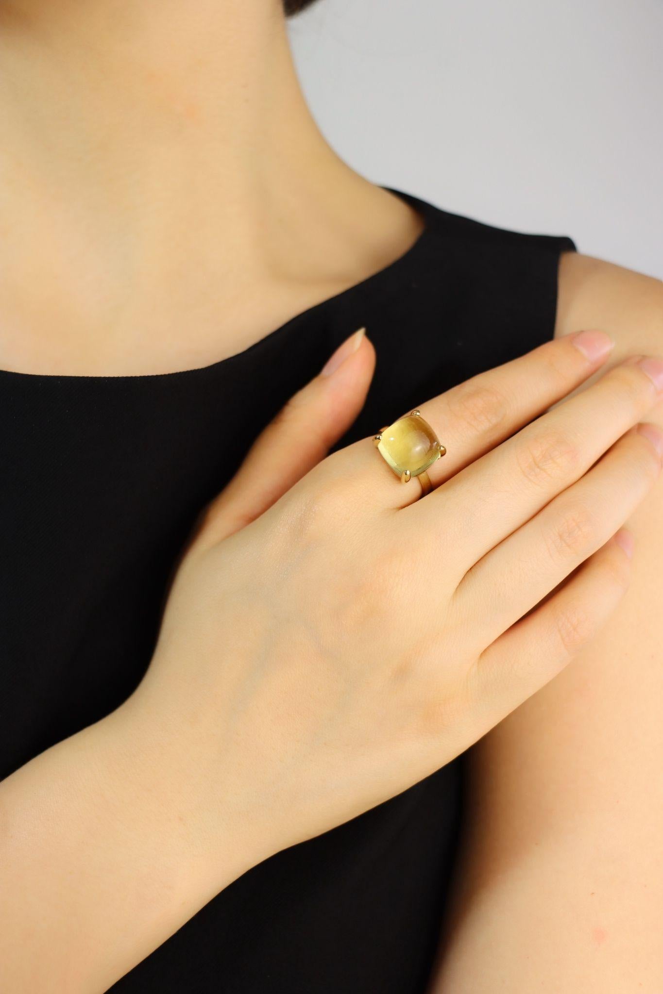Tiffany & Co. Paloma Sugar Stacks Citrine 18KT Gold Ring