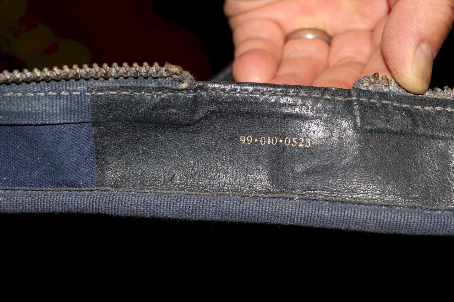 Vintage GUCCI Navy GG Monogram Canvas Travel Suitcase