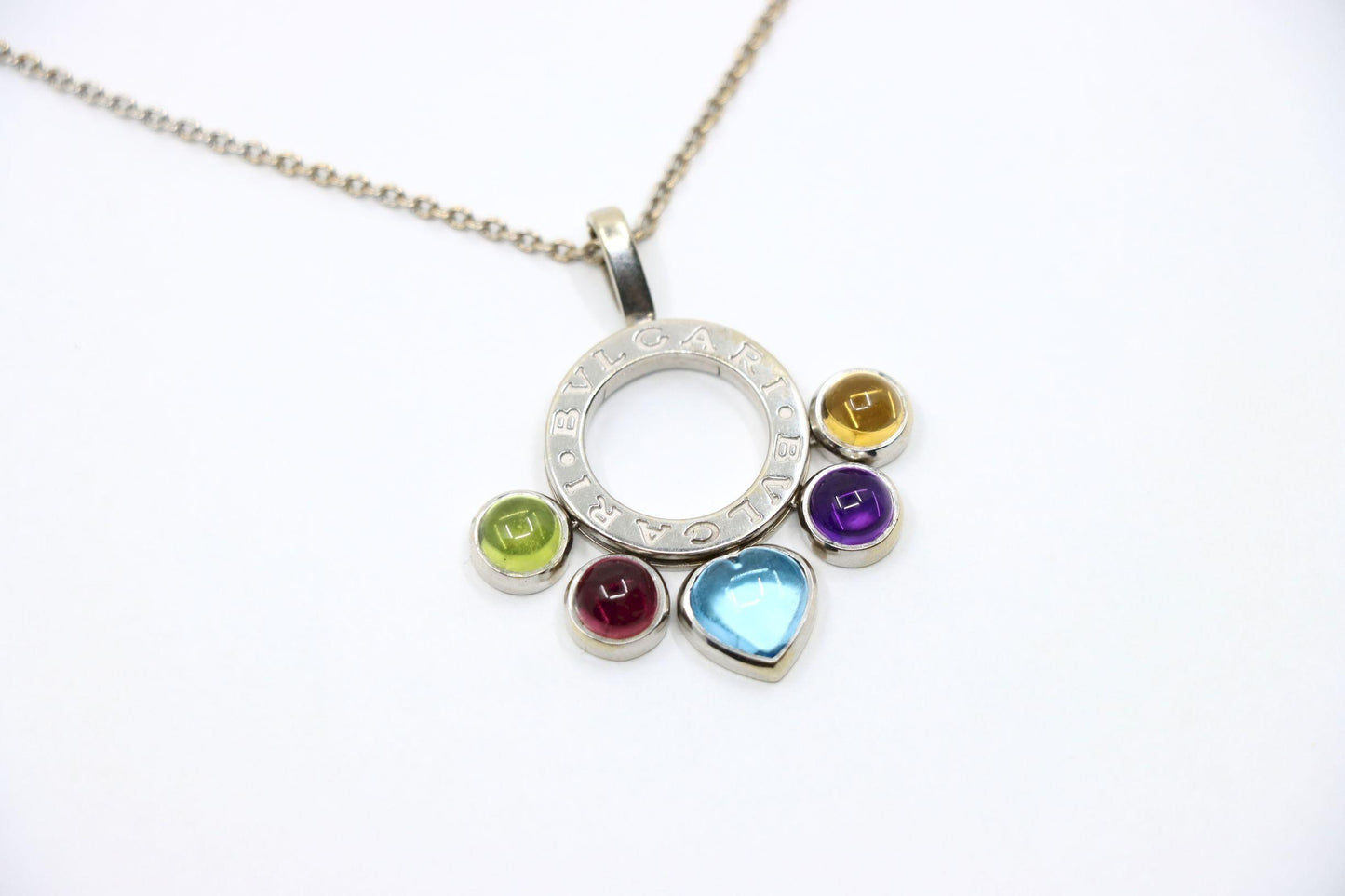 Bulgari Allegra 18KT Gold Multi-Gemstone Pendant Necklace