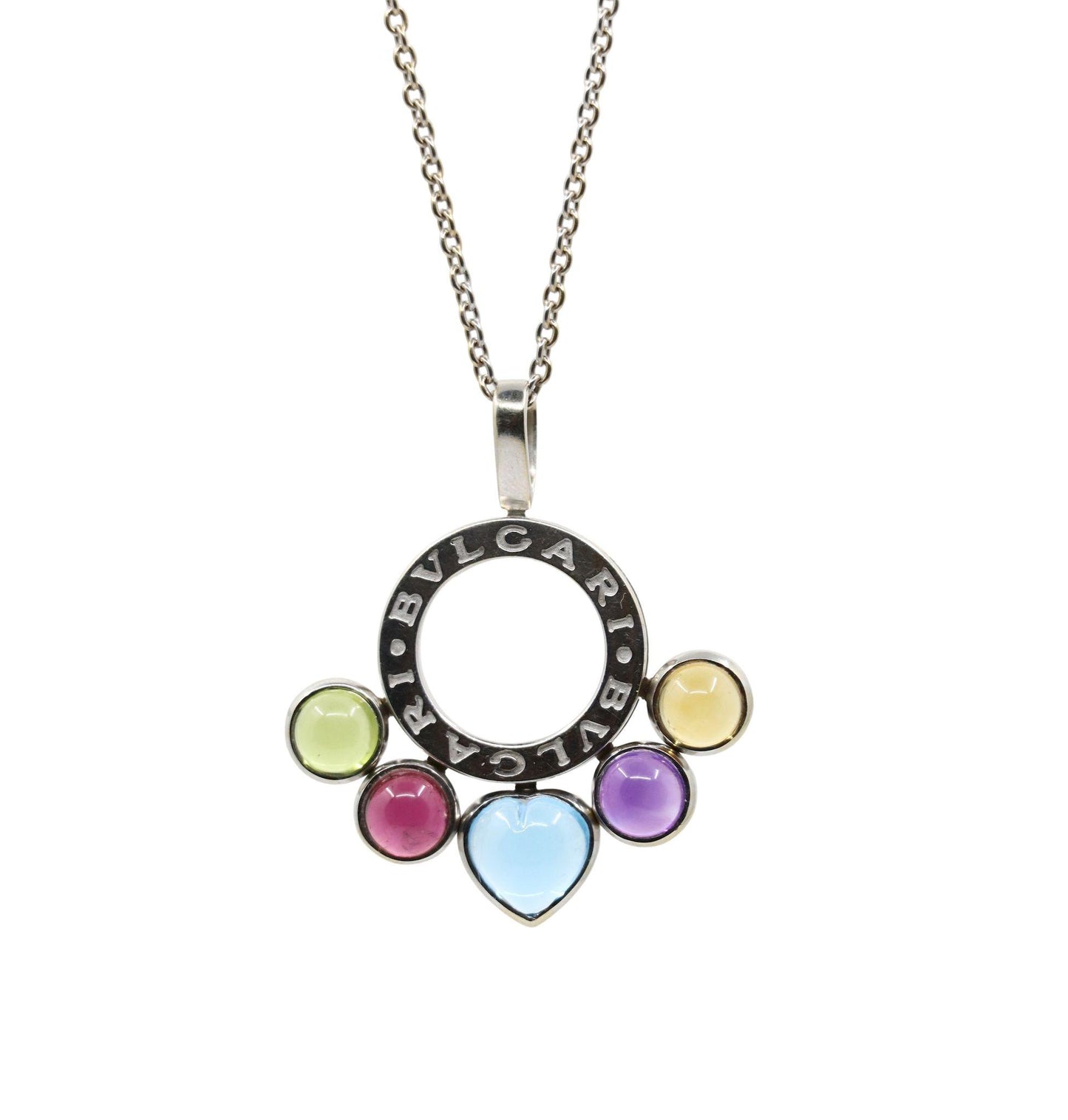 Bulgari Allegra 18KT Gold Multi-Gemstone Pendant Necklace
