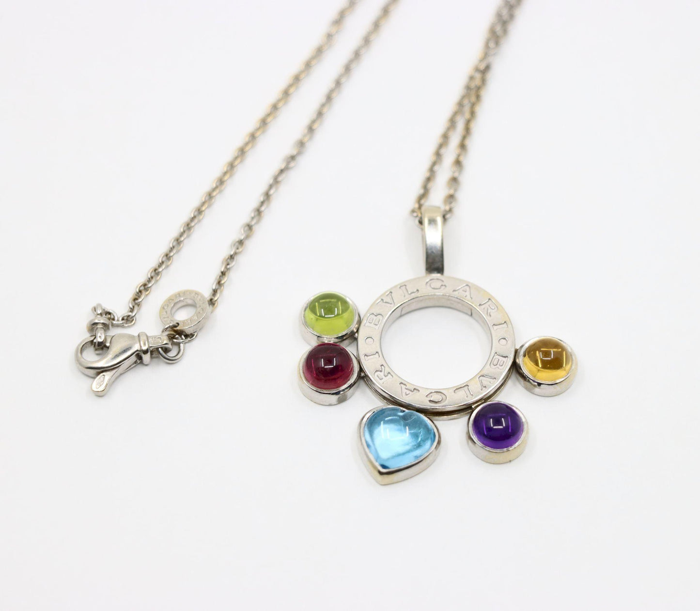 Bulgari Allegra 18KT Gold Multi-Gemstone Pendant Necklace