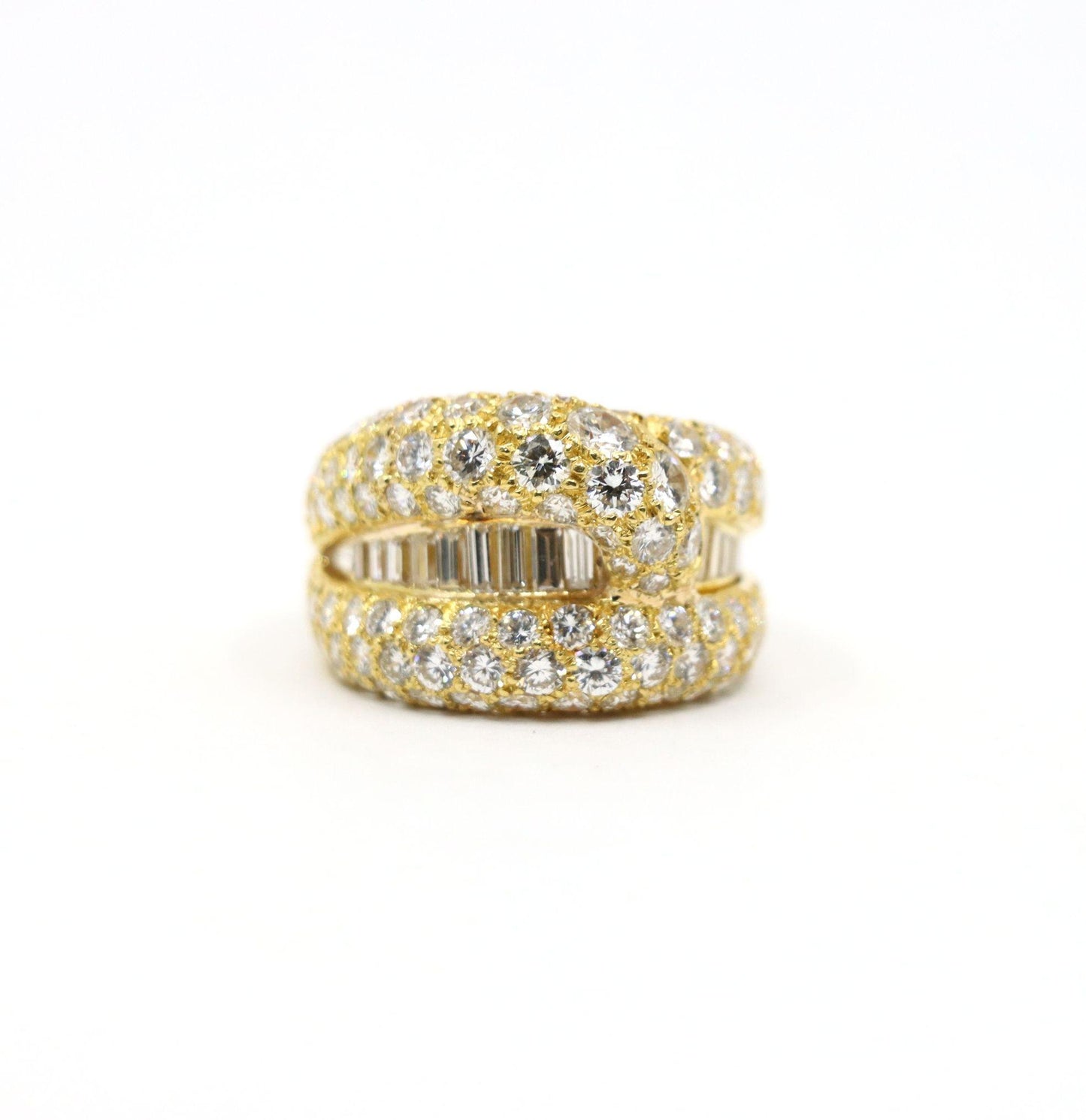 Vintage 18K Gold Diamond Ring
