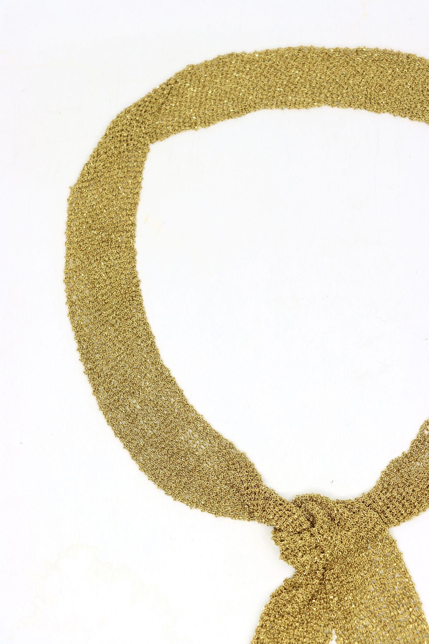 Carolina Bucci Florentine Finish 18K Gold Woven Scarf